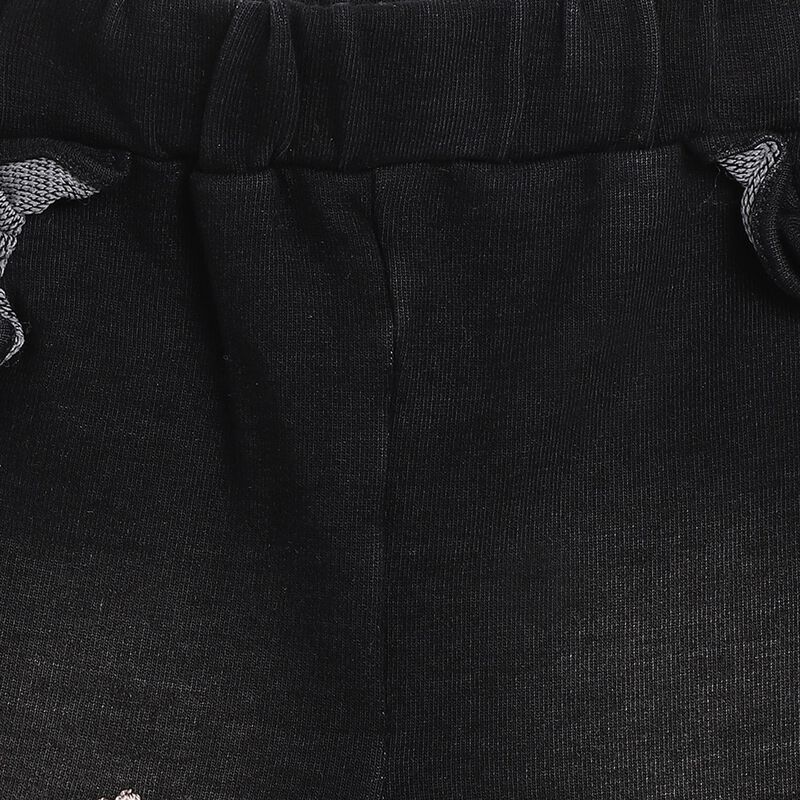 Girls Dark Grey Stretch French Terry Long Trouser image number 2